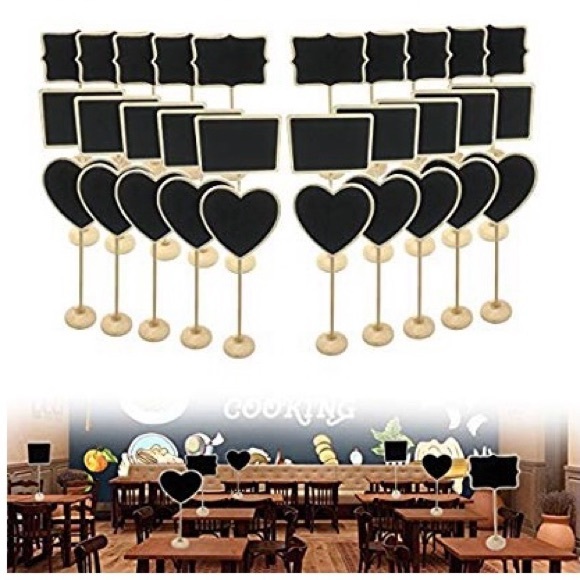 *NEW* Serving Table Lot - Cake servers, Mini Chalkboards, Liquid Chalk Markers - Picture 1 of 11